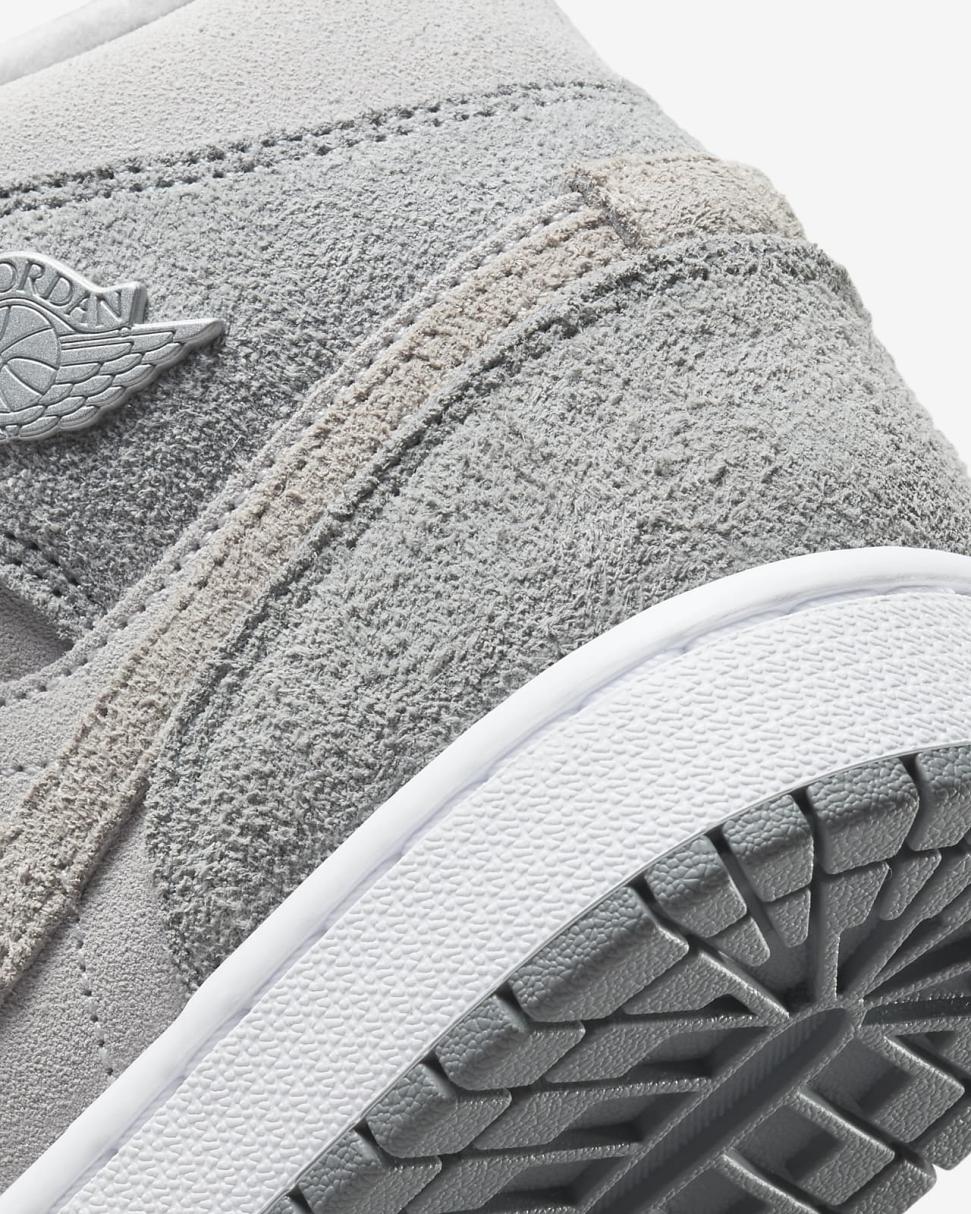 Air Jordan 1 Mid SE Particle Grey/Neutral Grey/White/College Grey | Womens Nike Lifestyle
