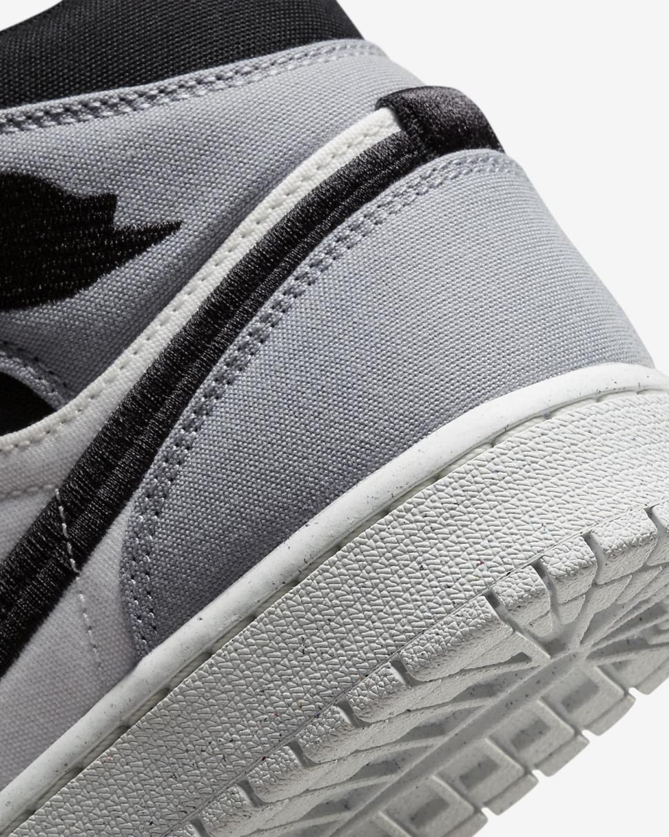 Air Jordan 1 Mid SE Sail/Light Steel Grey/Black | Womens Nike Lifestyle