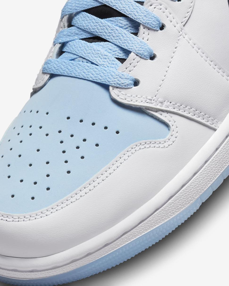 Air Jordan 1 Mid SE White/Black/Ice Blue | Mens/Womens Nike Lifestyle