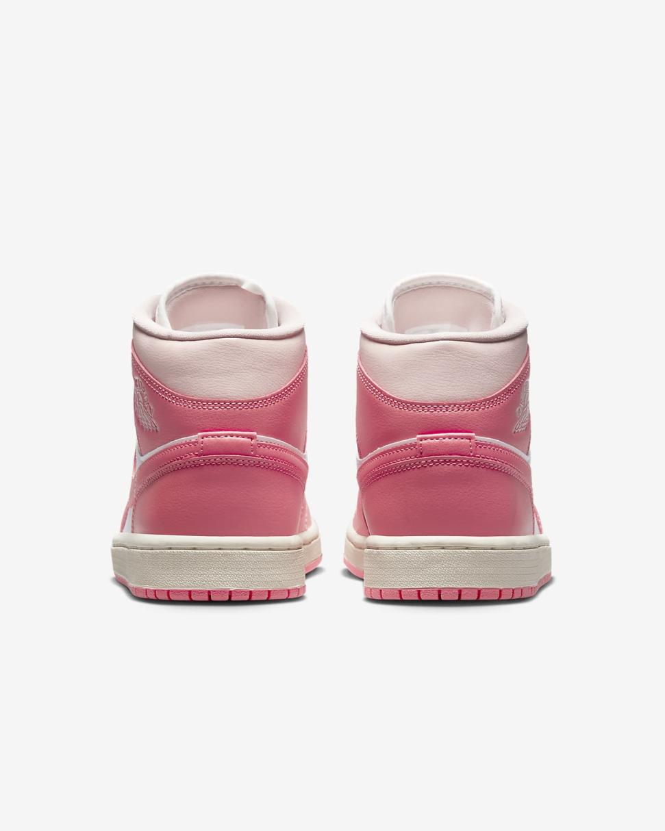 Air Jordan 1 Mid White/Atmosphere/Sail/Sea Coral | Womens Nike Lifestyle