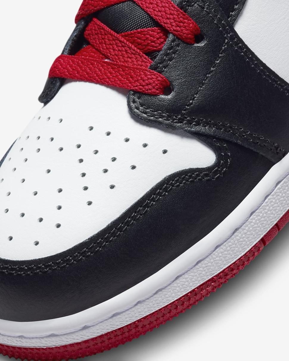 Air Jordan 1 Mid White/Black/Gym Red | Kids Nike First Day Kicks