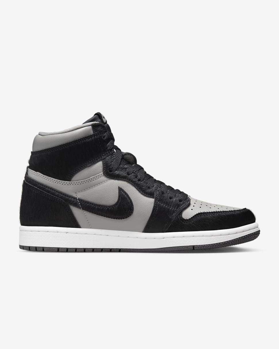 Air Jordan 1 Retro High Medium Grey/White/Black | Womens Nike Lifestyle