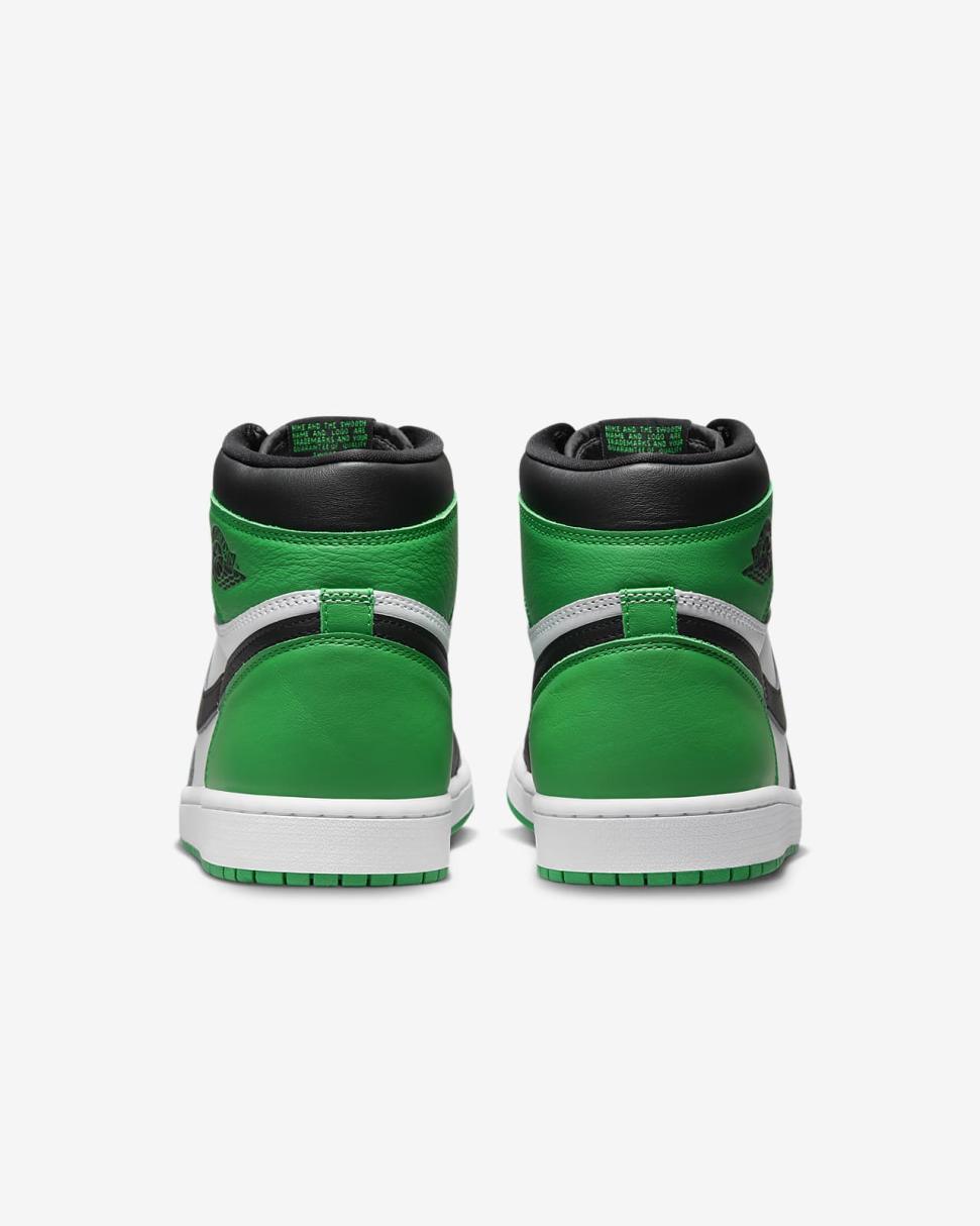 Air Jordan 1 Retro High OG Black/White/Lucky Green | Mens Nike Jordan
