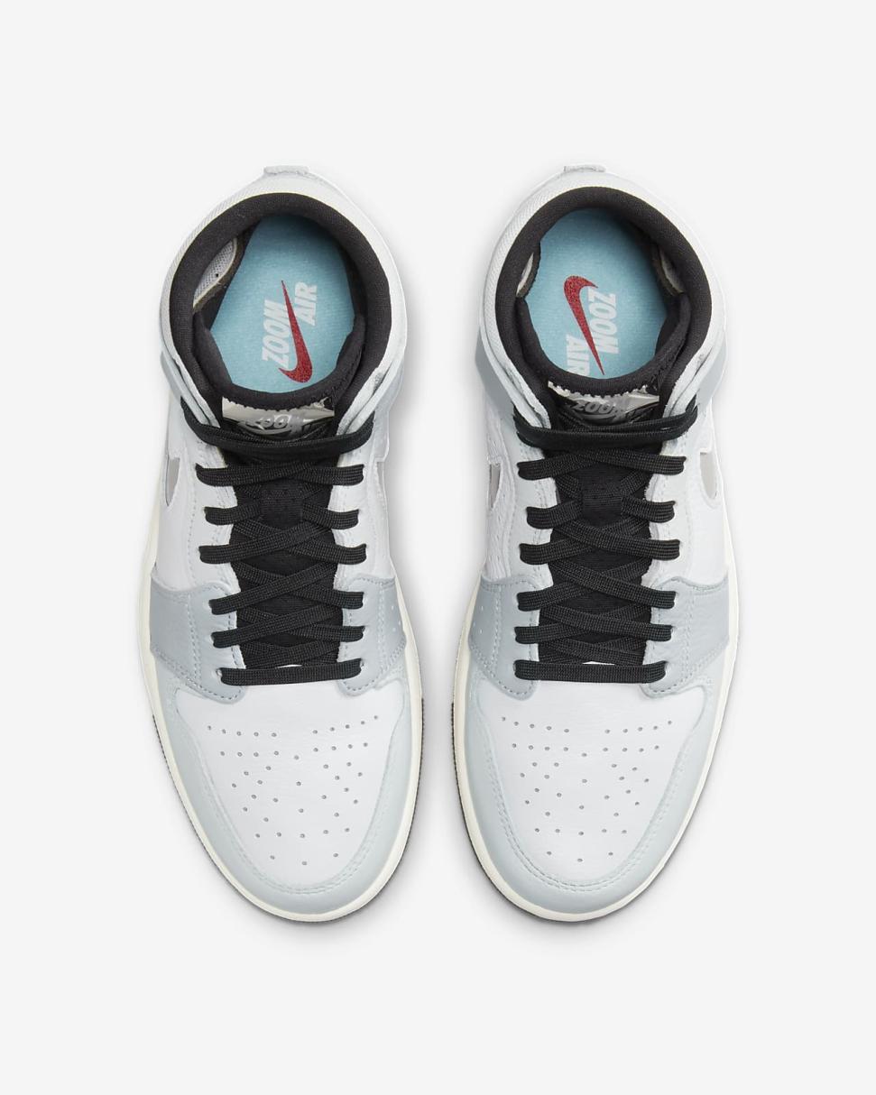 Air Jordan 1 Zoom Air CMFT 2 White/Photon Dust/Wolf Grey/Metallic Silver | Womens Nike Lifestyle