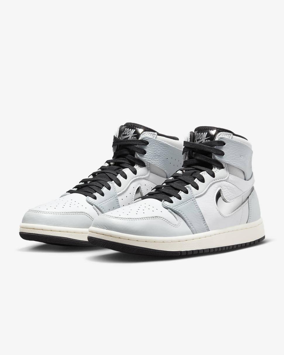 Air Jordan 1 Zoom Air CMFT 2 White/Photon Dust/Wolf Grey/Metallic Silver | Womens Nike Lifestyle