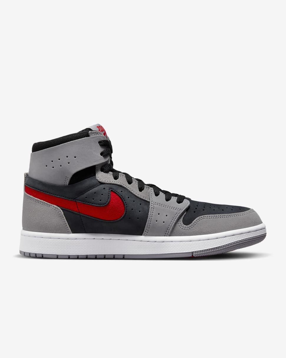 Air Jordan 1 Zoom CMFT 2 Black/Cement Grey/White/Fire Red | Mens/Womens Nike Lifestyle
