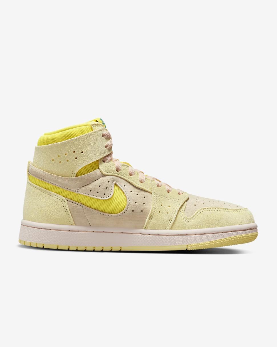 Air Jordan 1 Zoom CMFT 2 Citron Tint/Muslin/Sky J Teal/Dynamic Yellow | Womens Nike Lifestyle