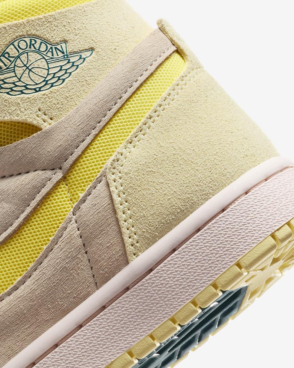 Air Jordan 1 Zoom CMFT 2 Citron Tint/Muslin/Sky J Teal/Dynamic Yellow | Womens Nike Lifestyle
