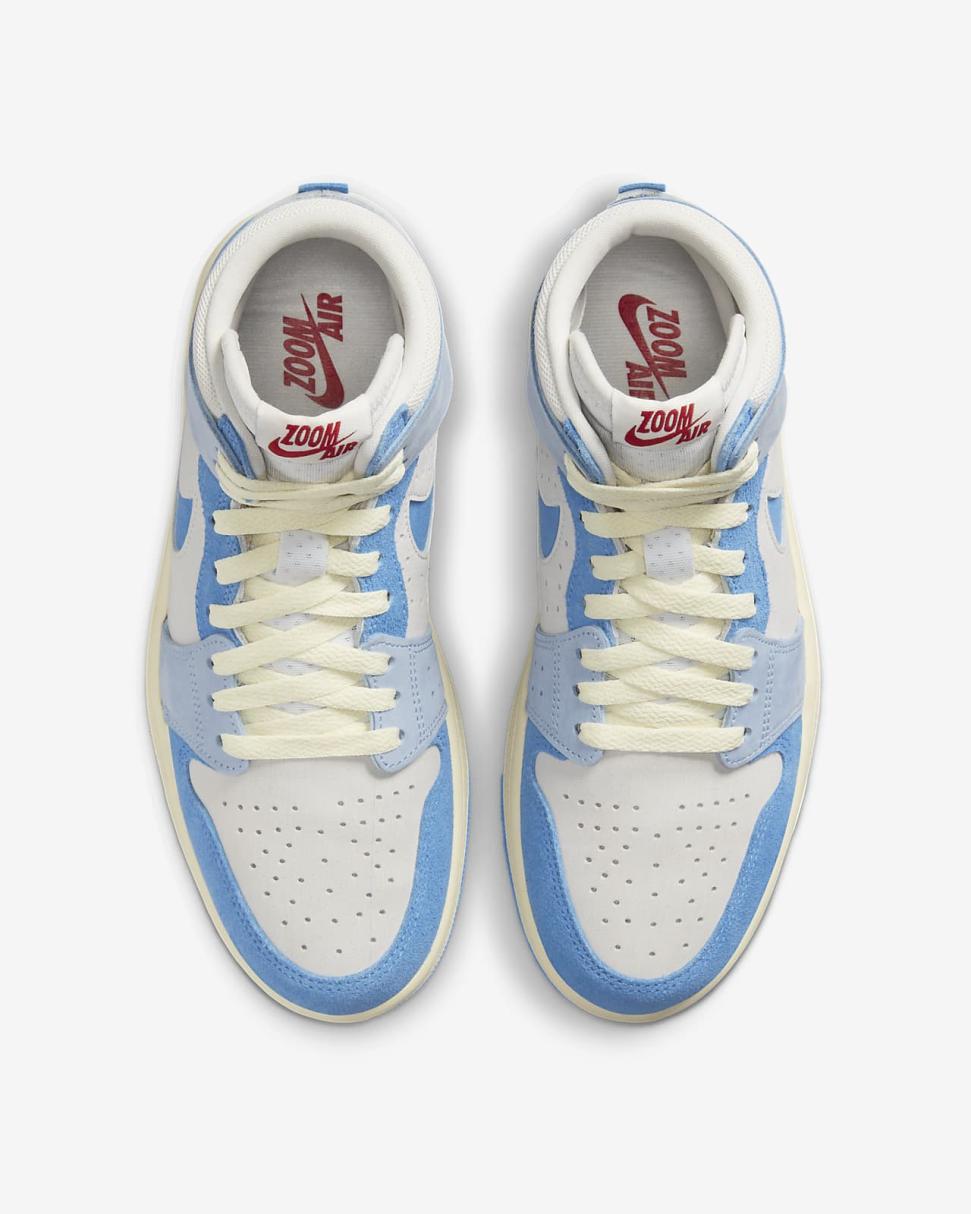 Air Jordan 1 Zoom CMFT 2 Phantom/Ice Blue/Gym Red/University Blue | Womens Nike Lifestyle