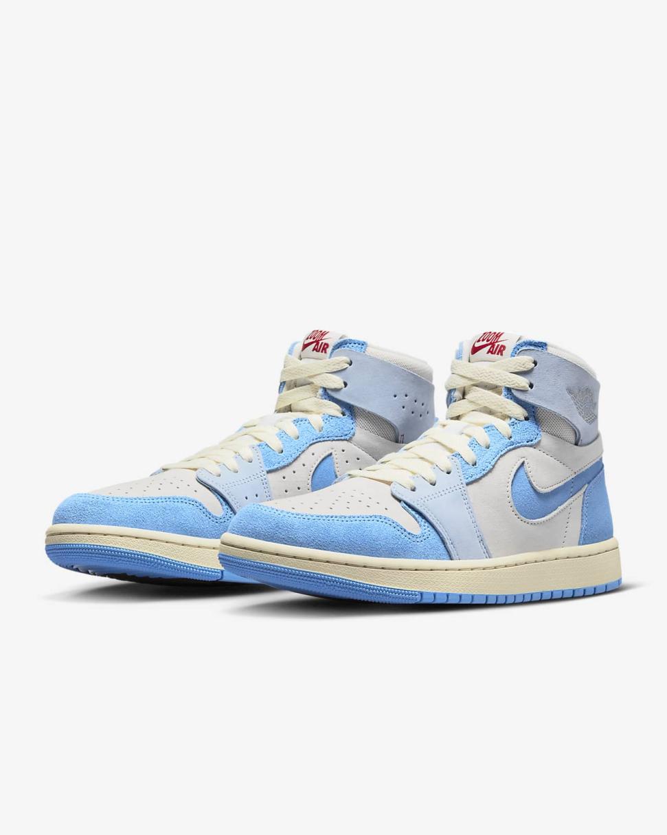 Air Jordan 1 Zoom CMFT 2 Phantom/Ice Blue/Gym Red/University Blue | Womens Nike Lifestyle