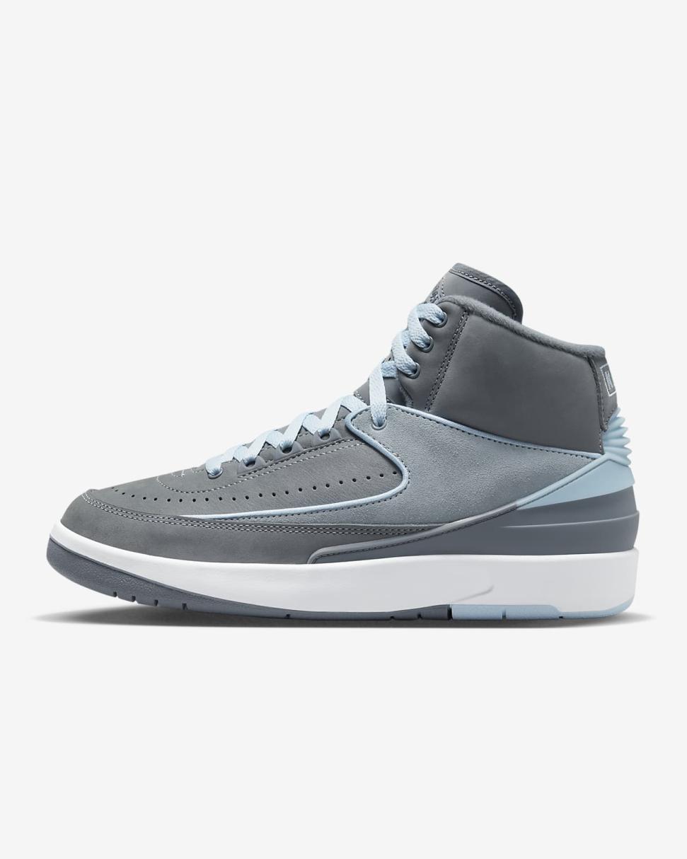 Air Jordan 2 Retro Cool Grey/White/Ice Blue | Womens Nike Lifestyle