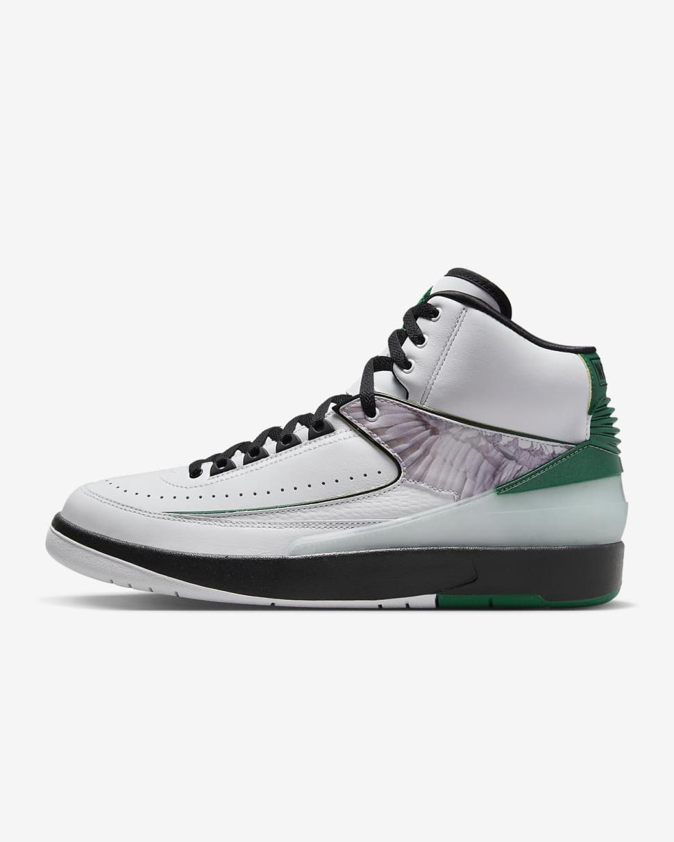 Air Jordan 2 Retro “H” Wings White/Malachite/Black | Mens Nike Lifestyle