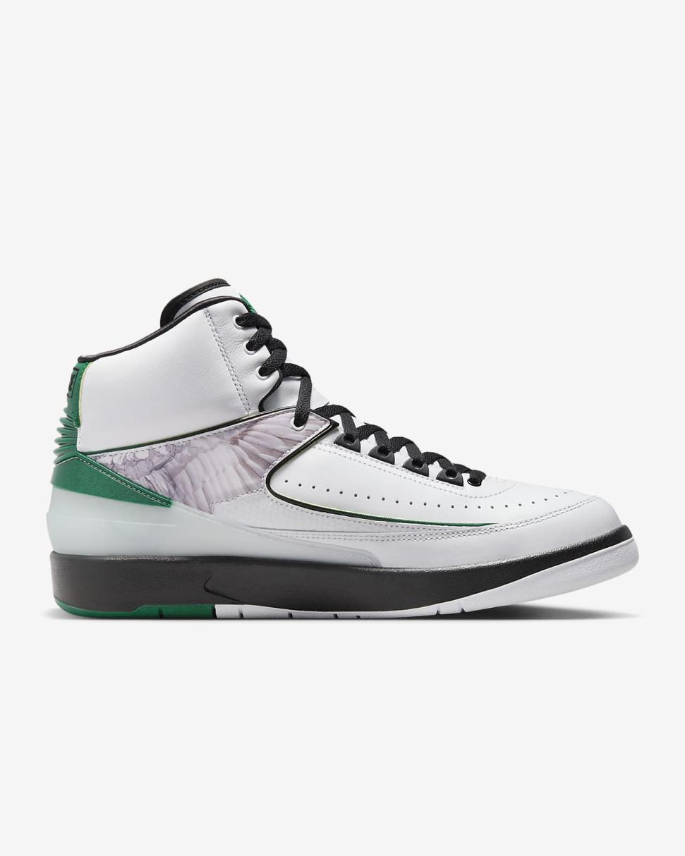Air Jordan 2 Retro “H” Wings White/Malachite/Black | Mens Nike Lifestyle