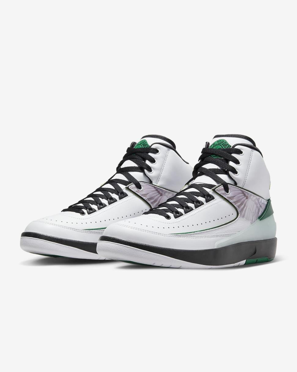 Air Jordan 2 Retro “H” Wings White/Malachite/Black | Mens Nike Lifestyle
