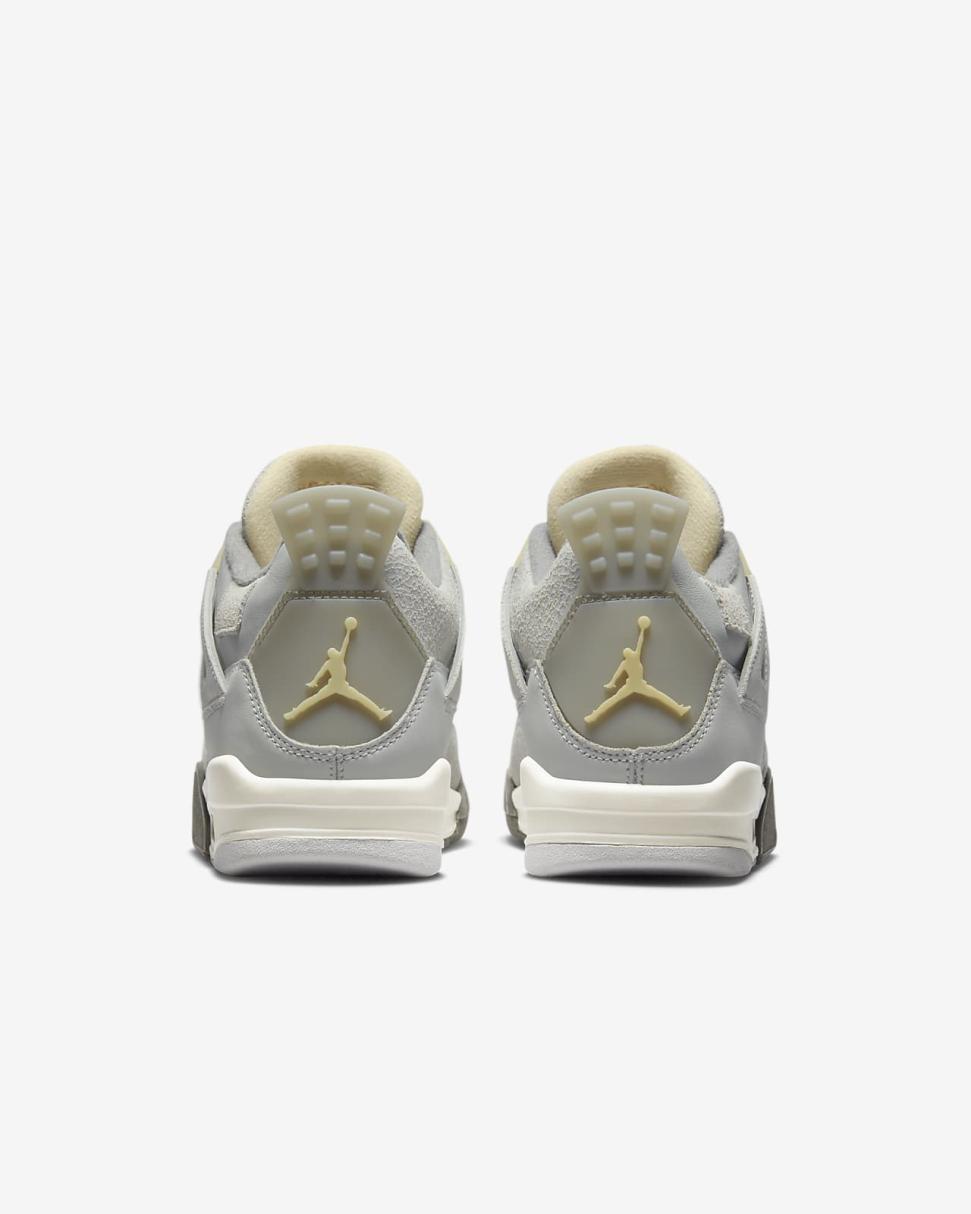 Air Jordan 4 Retro SE Photon Dust/Off White/Grey Fog/Pale Vanilla | Kids Nike Jordan