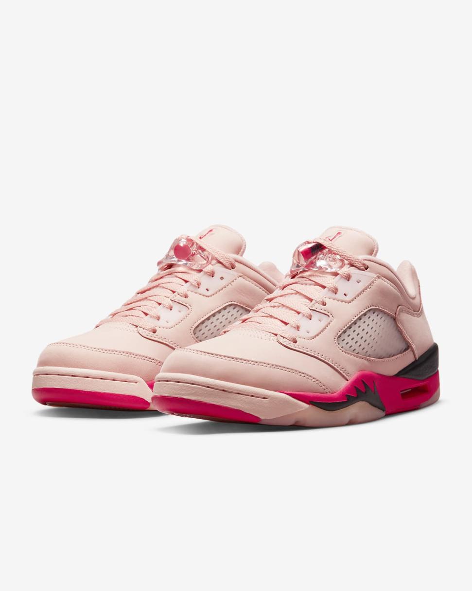Air Jordan 5 Retro Low Arctic Orange/Black/Siren Red | Womens Nike Lifestyle