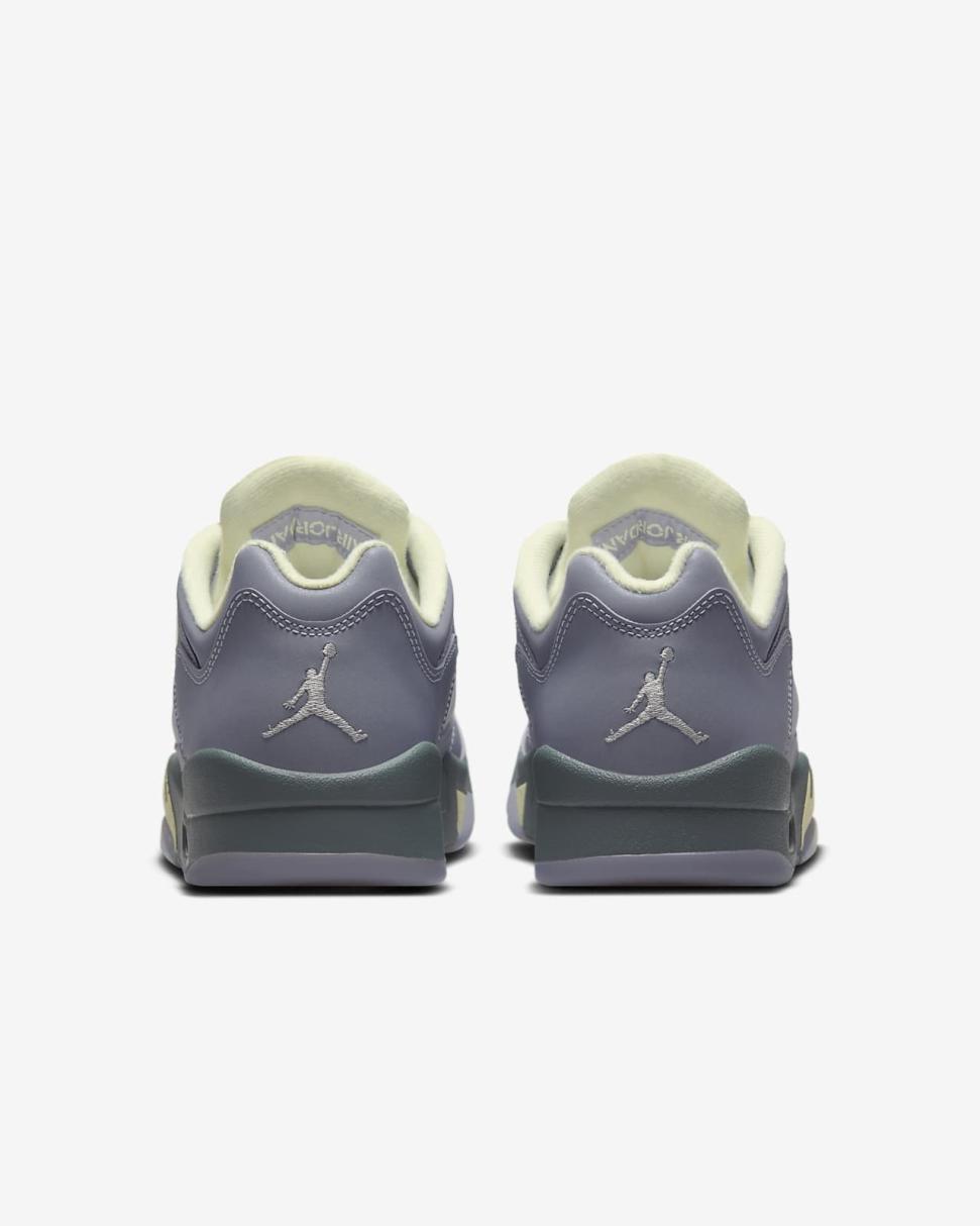 Air Jordan 5 Retro Low Indigo Haze/Metallic Silver/Alabaster/Fire Red | Womens Nike Lifestyle