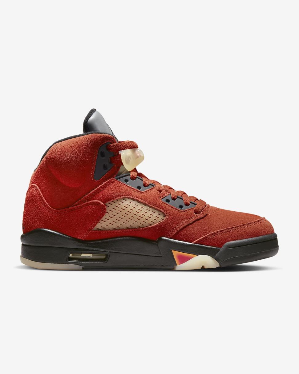 Air Jordan 5 Retro Martian Sunrise/Fire Red/Muslin/Black | Womens Nike Lifestyle