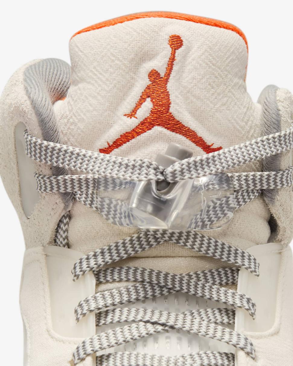 Air Jordan 5 Retro SE Craft Light Orewood Brown/Flat Pewter/Sail/Safety Orange | Mens Nike Lifestyle