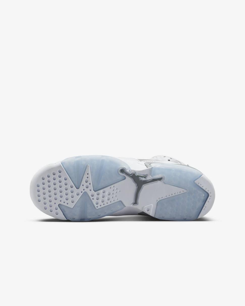 Air Jordan 6 Retro White/Cool Grey/Medium Grey | Kids Nike Jordan
