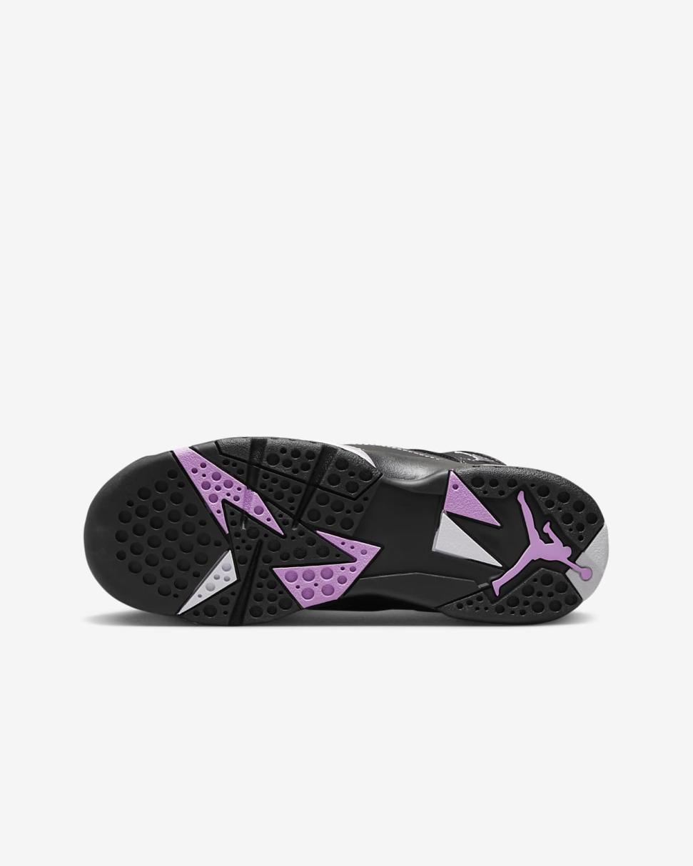 Air Jordan 7 Retro Black/Rush Fuchsia/Barely Grape | Kids Nike Jordan
