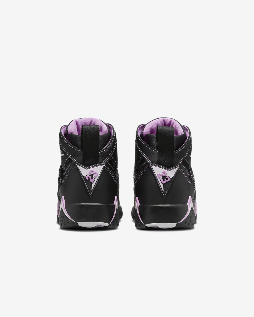 Air Jordan 7 Retro Black/Rush Fuchsia/Barely Grape | Kids Nike Jordan