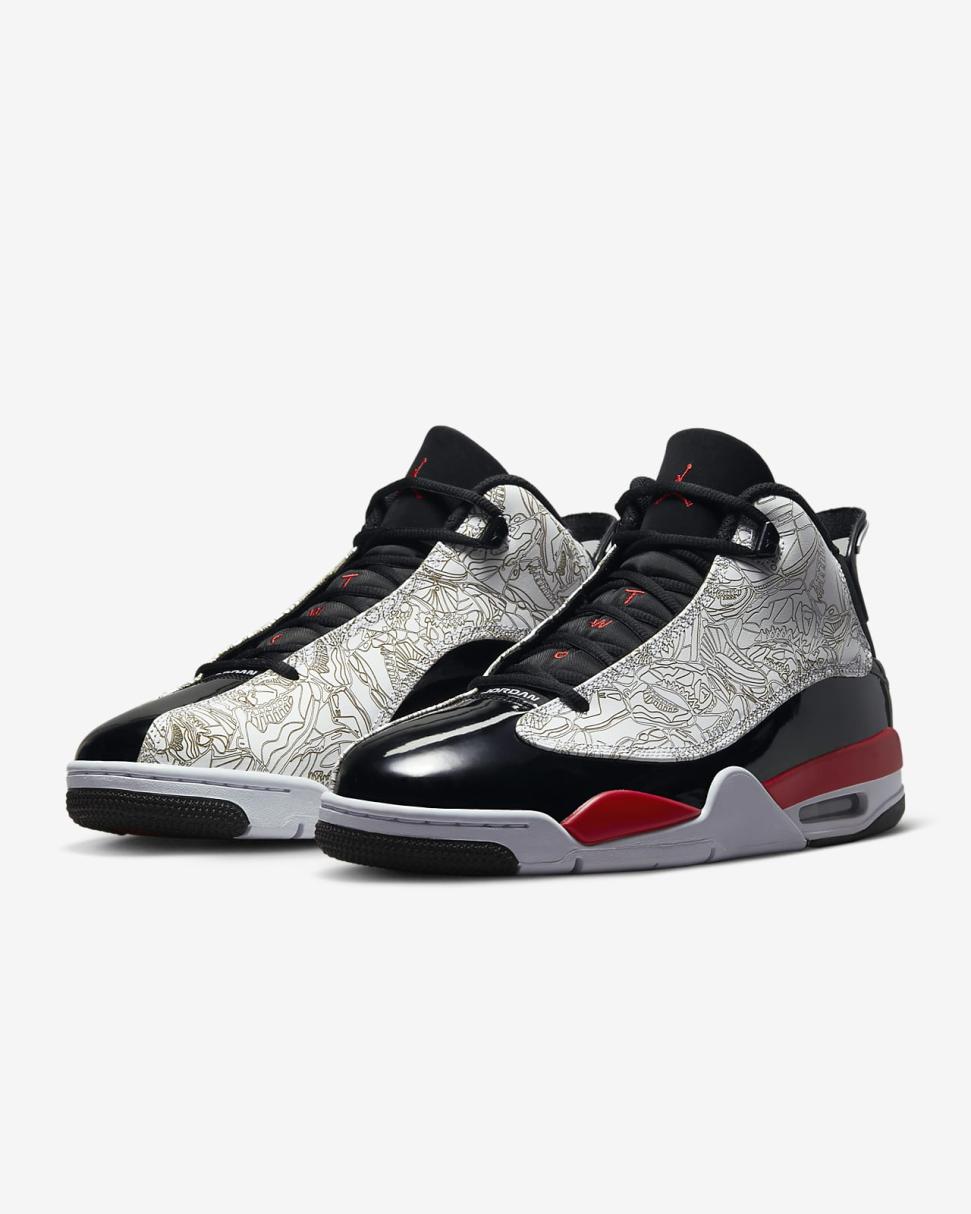Air Jordan Dub Zero White/Black/Fire Red | Mens Nike Lifestyle