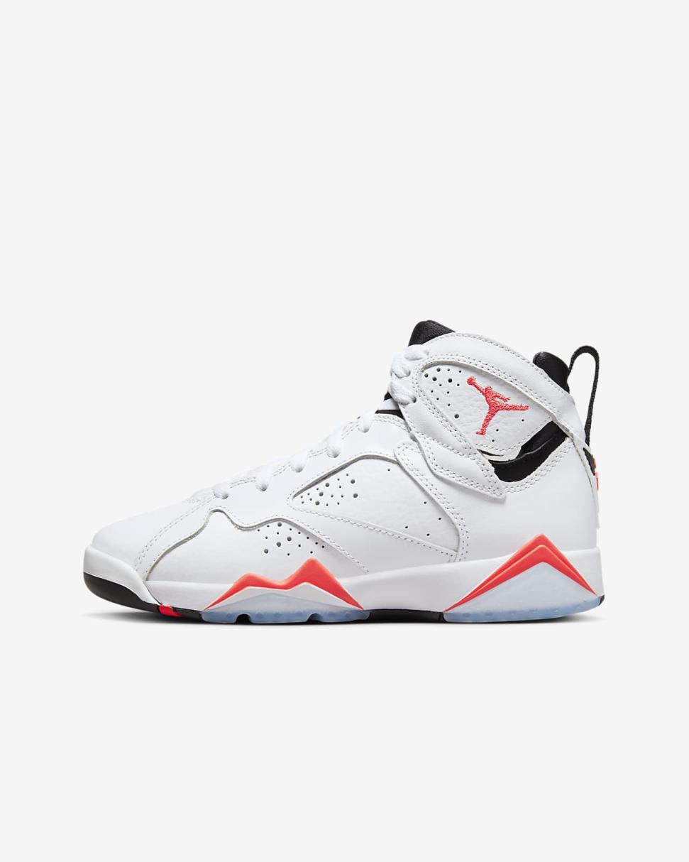Air Jordan Retro 7 White/Black/Crimson | Kids Nike Jordan