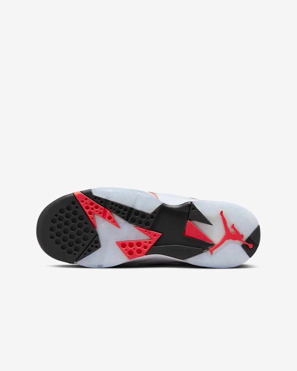Air Jordan Retro 7 White/Black/Crimson | Kids Nike Jordan