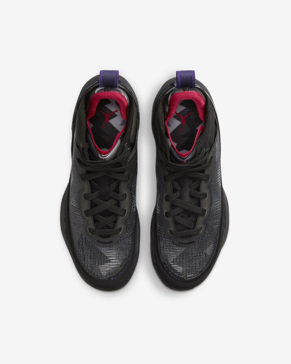 Air Jordan XXXVII Black/Club Purple/Dark Charcoal/True Red | Kids Nike Jordan