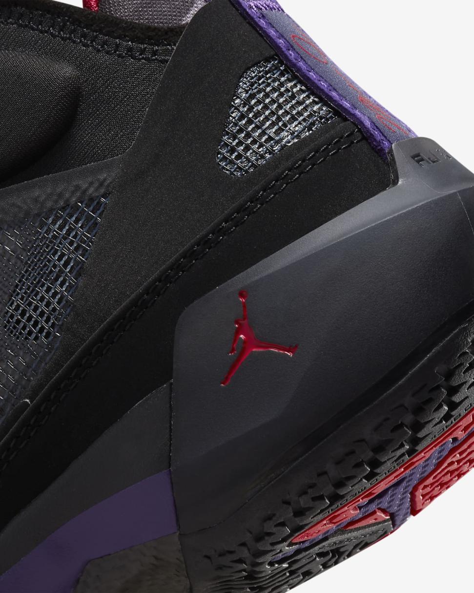 Air Jordan XXXVII Black/Club Purple/Dark Charcoal/True Red | Kids Nike Jordan