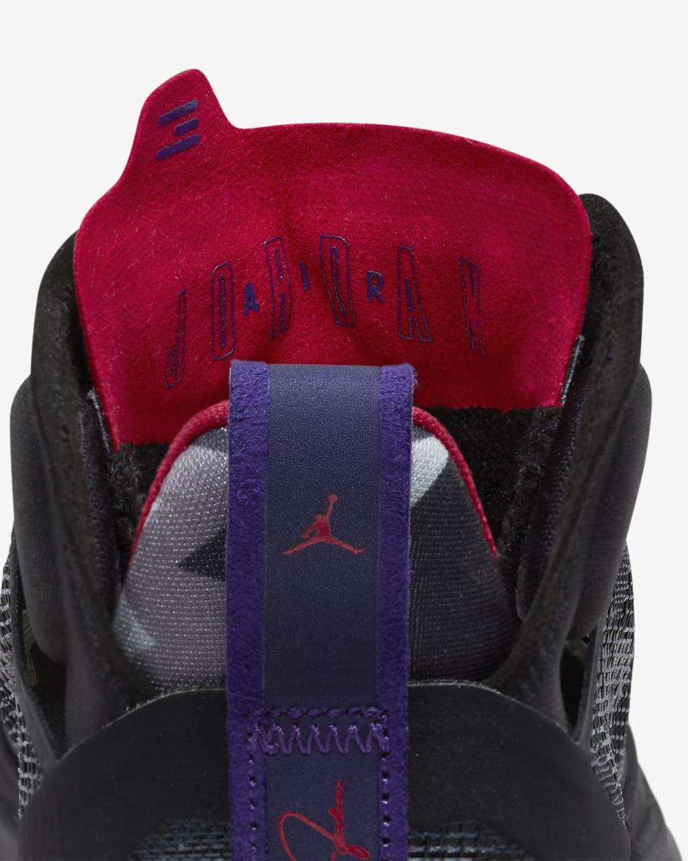 Air Jordan XXXVII Black/Club Purple/Dark Charcoal/True Red | Kids Nike Jordan