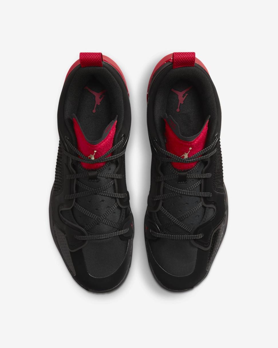 Air Jordan XXXVII Low Black/University Red/Dark Grey/Metallic Gold | Mens/Womens Nike Jordan