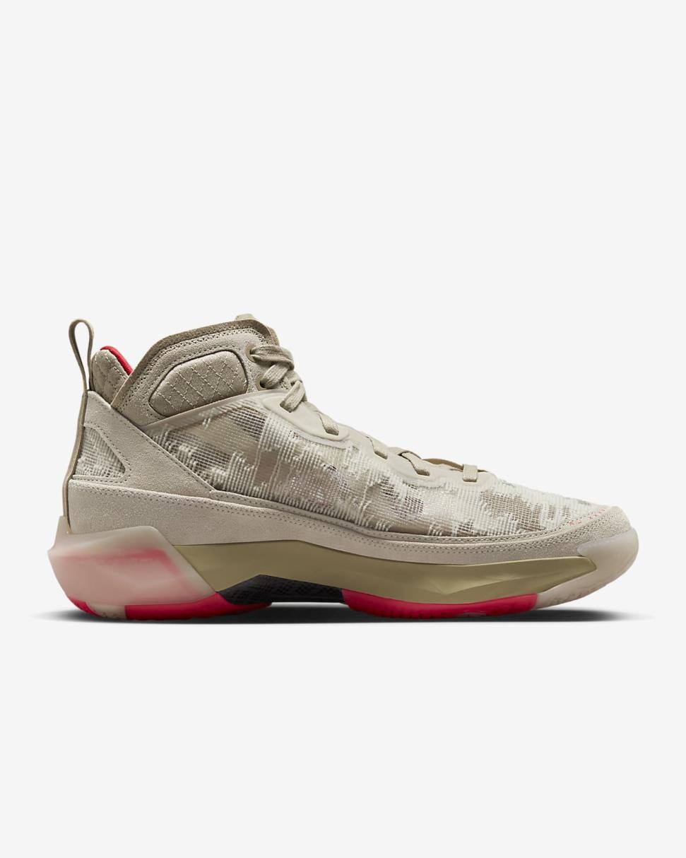 Air Jordan XXXVII PRM Rattan/Limestone/Black/Siren Red | Mens/Womens Nike Jordan
