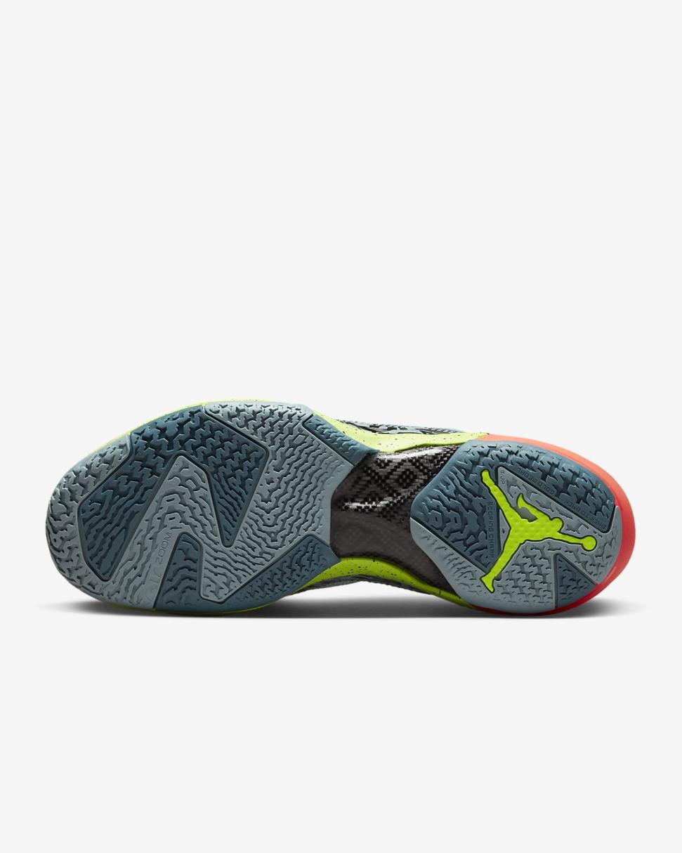 Air Jordan XXXVII Satou Ocean Cube/Volt/Black/Flash Crimson | Womens Nike Jordan