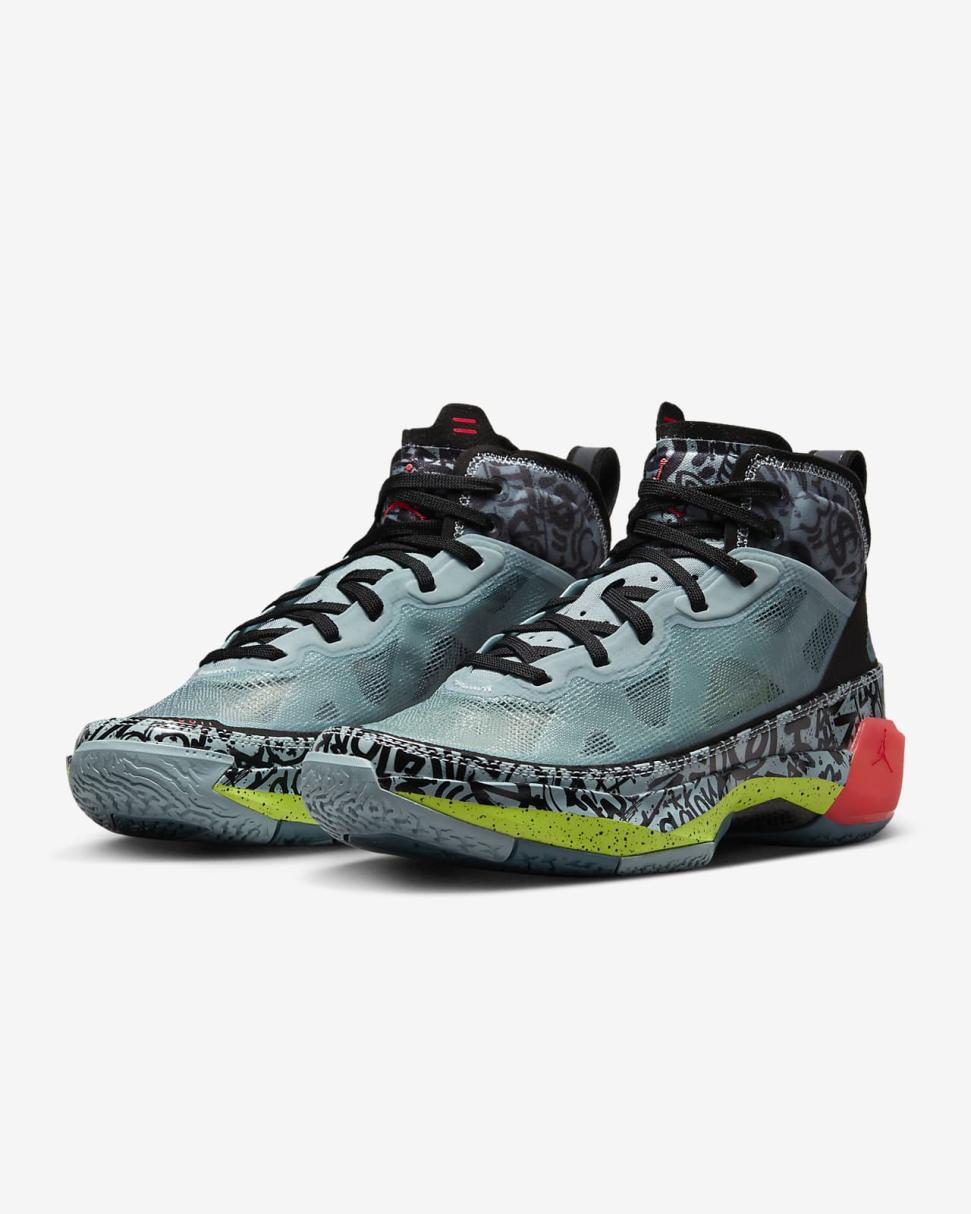 Air Jordan XXXVII Satou Ocean Cube/Volt/Black/Flash Crimson | Womens Nike Jordan