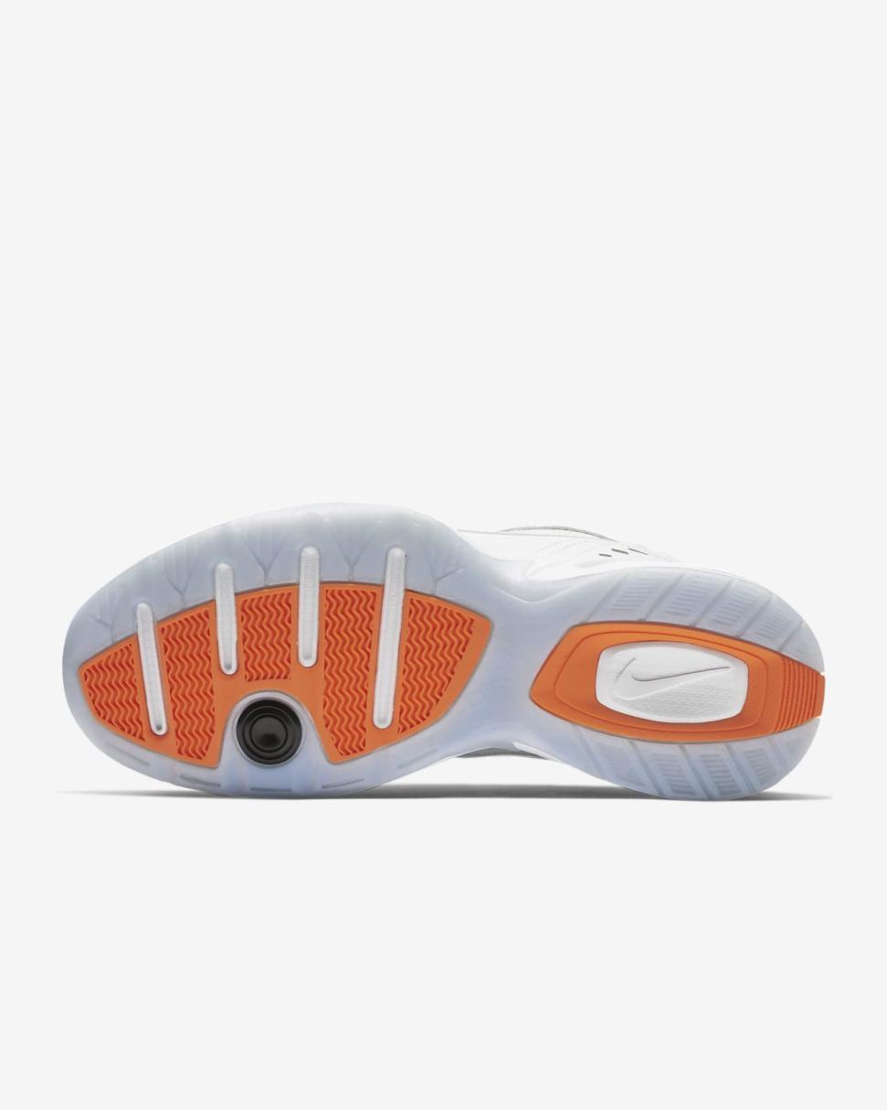 Air Monarch IV Premium White/Total Orange/Metallic Silver | Mens Nike Training & Gym