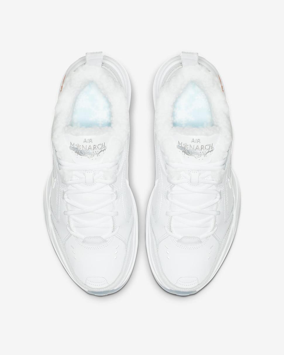 Air Monarch IV Premium White/Total Orange/Metallic Silver | Mens Nike Training & Gym