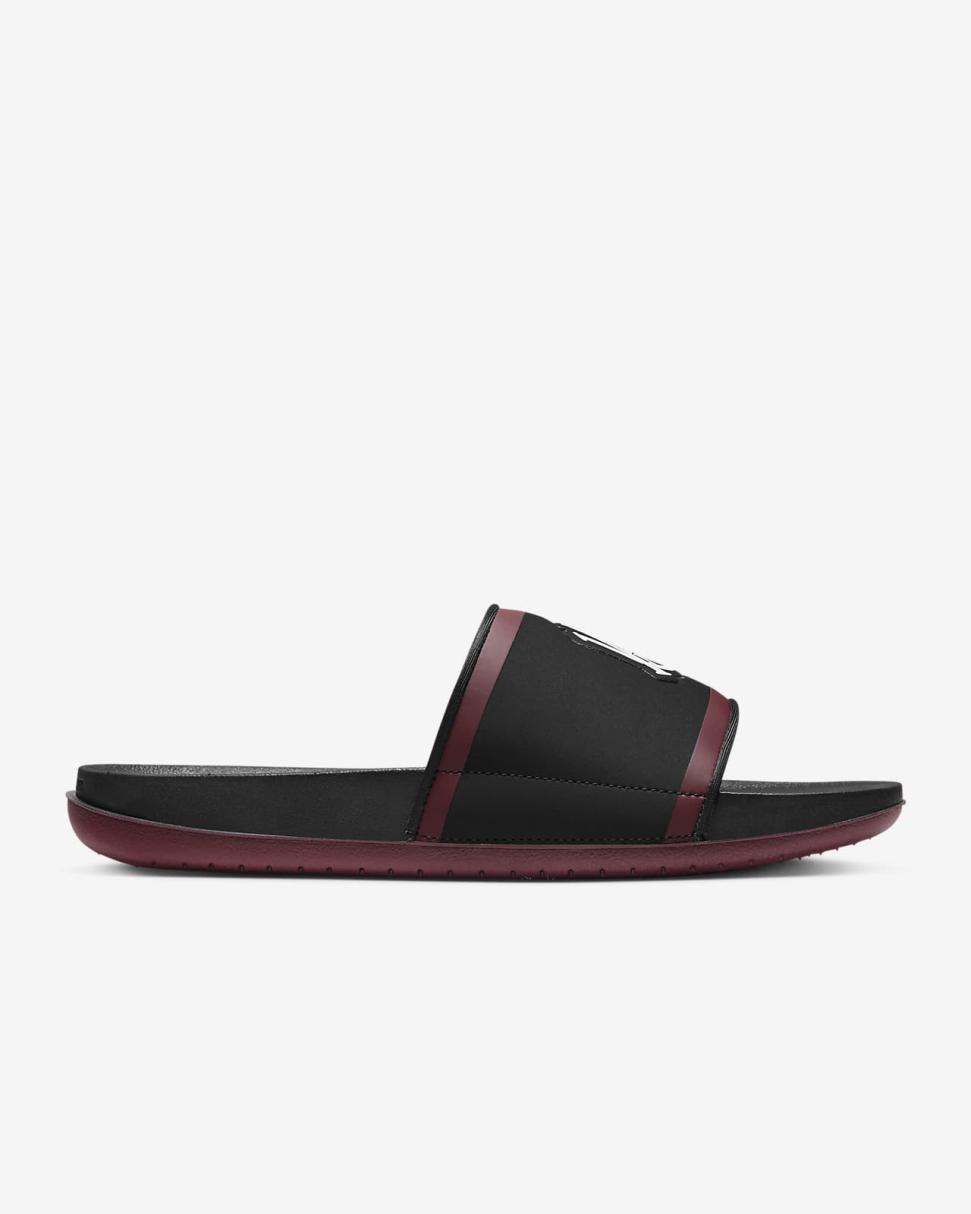 Alabama A&M Black/White/New Redwood | Mens Nike Slides