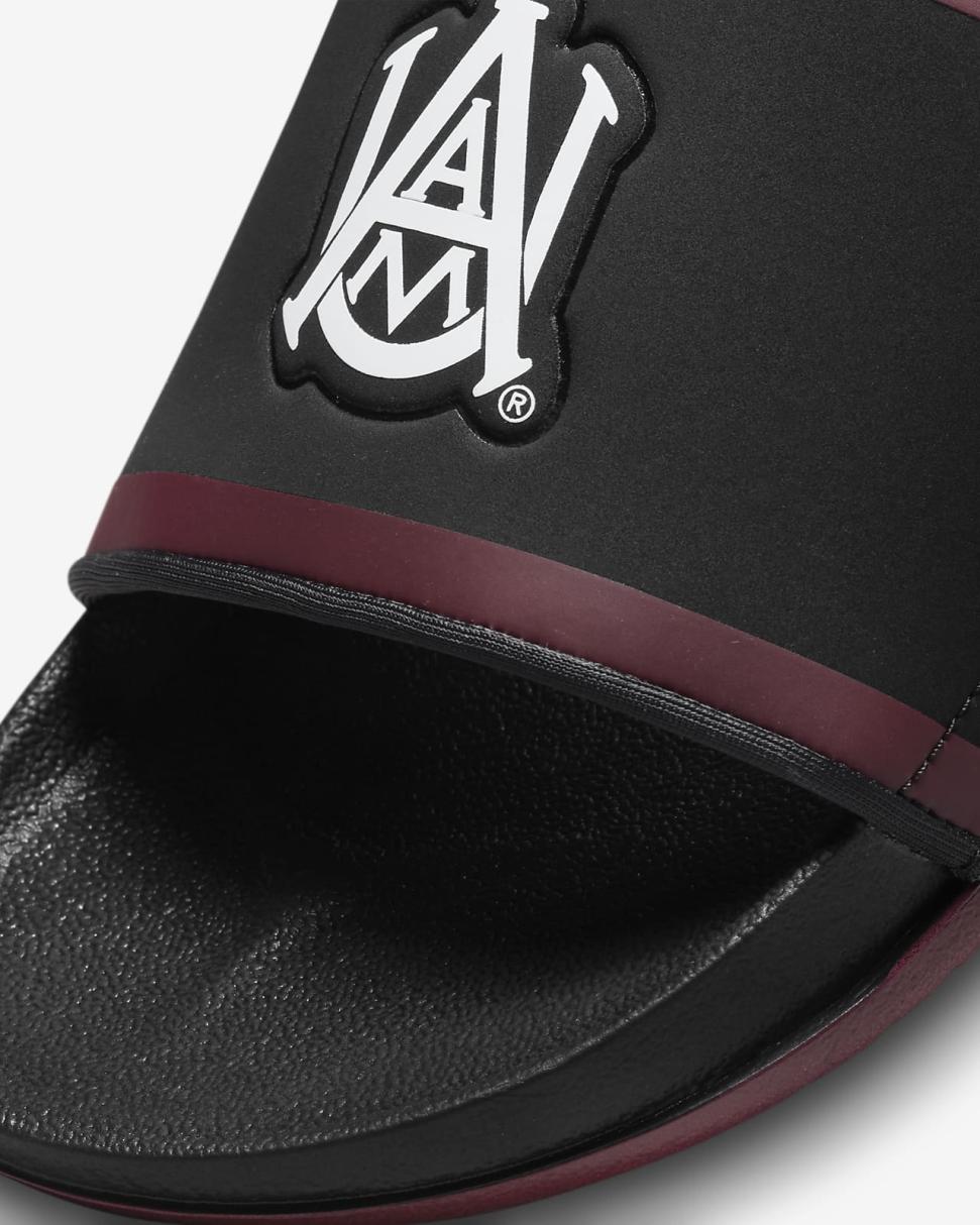 Alabama A&M Black/White/New Redwood | Mens Nike Slides