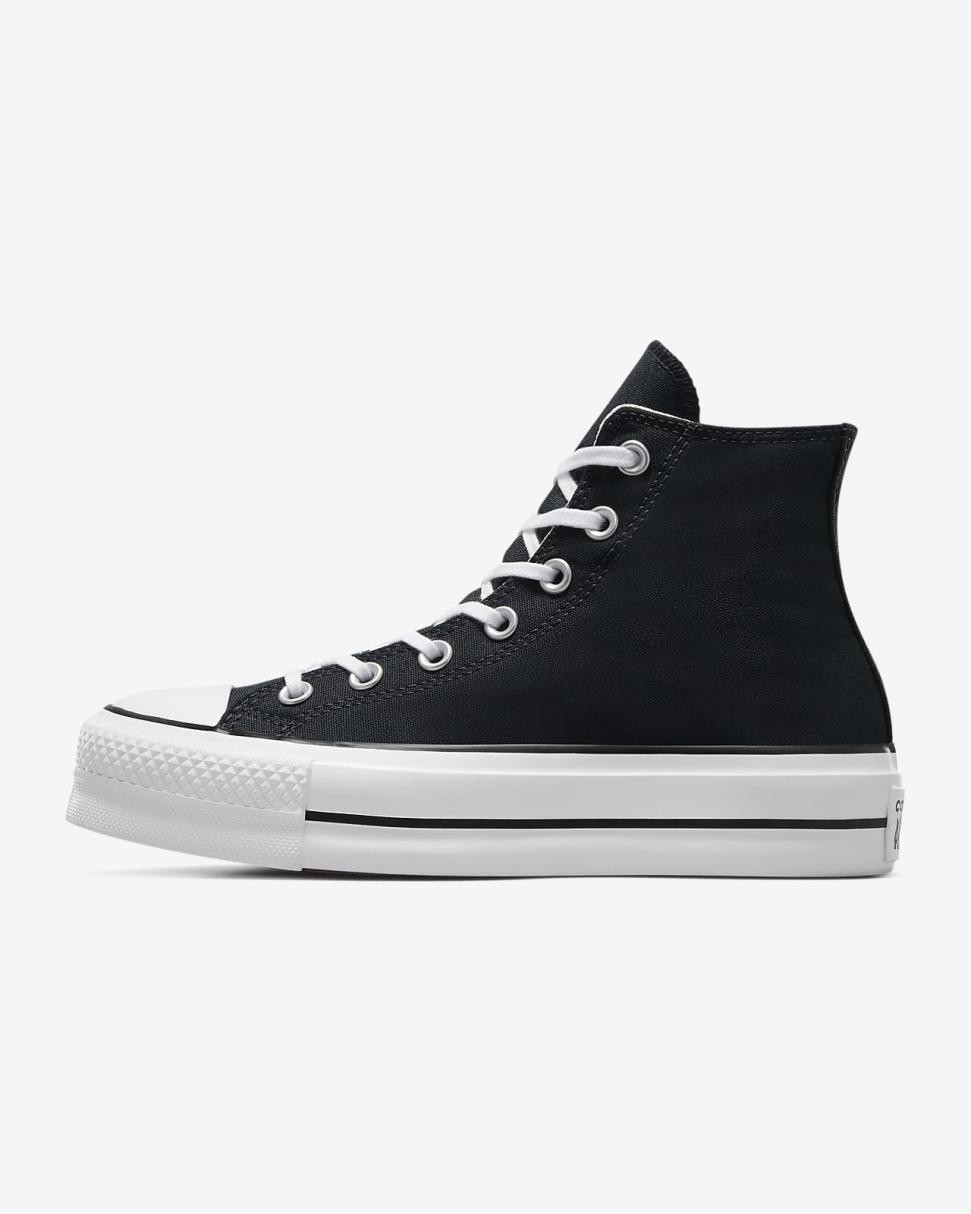 Chuck Taylor All Star Lift Platform Canvas Black | Womens Nike Lifestyle