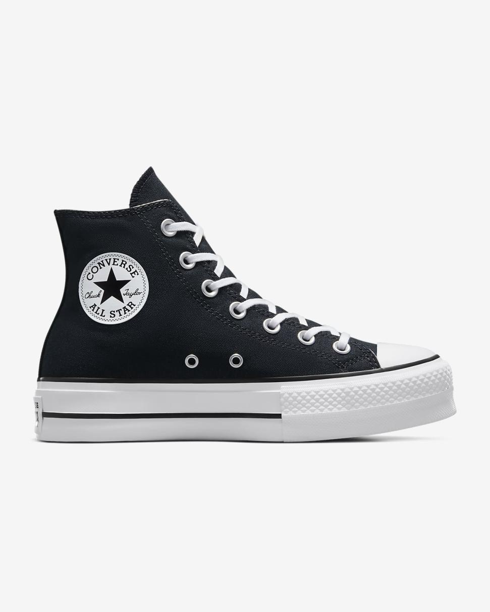 Chuck Taylor All Star Lift Platform Canvas Black | Womens Nike Lifestyle