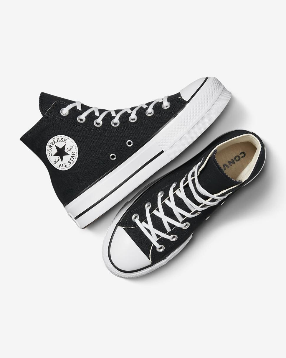 Chuck Taylor All Star Lift Platform Canvas Black | Womens Nike Lifestyle