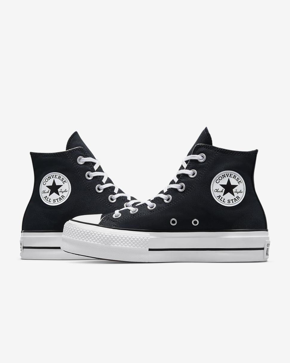 Chuck Taylor All Star Lift Platform Canvas Black | Womens Nike Lifestyle