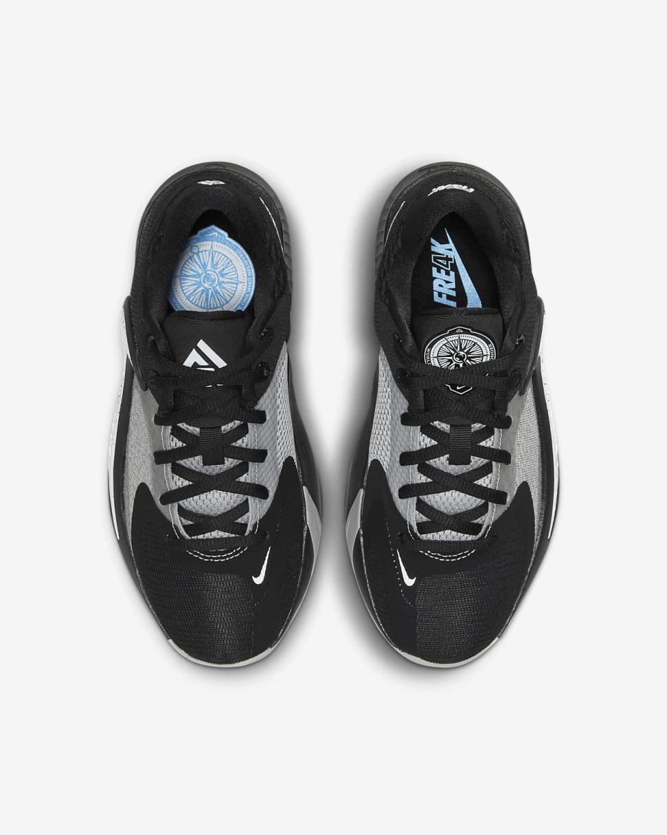 Freak 4 Black/Light Smoke Grey/University Blue/White | Kids Nike Basketball