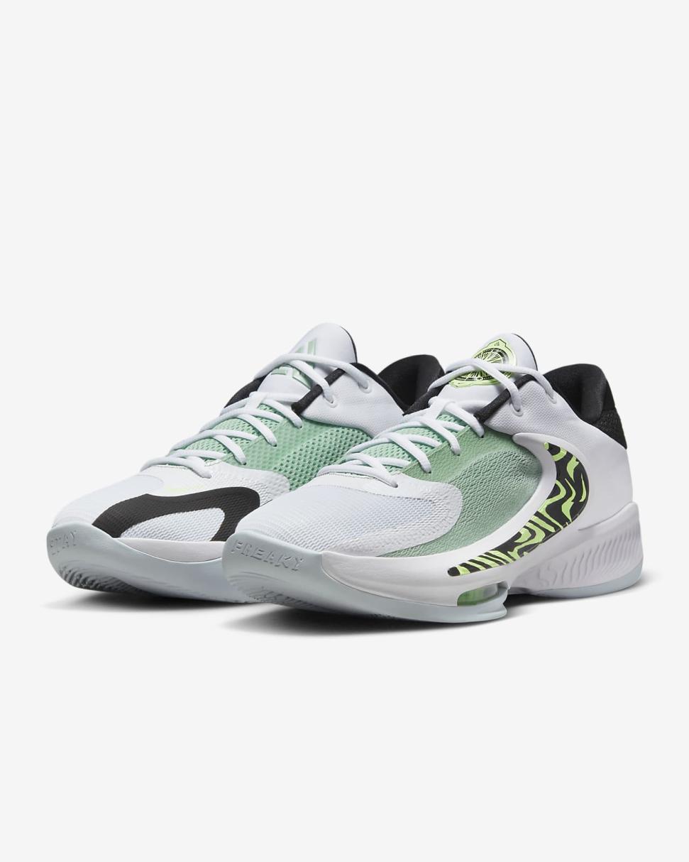 Freak 4 "Greek Coastline" White/Black/Barely Volt/White | Mens/Womens Nike Basketball