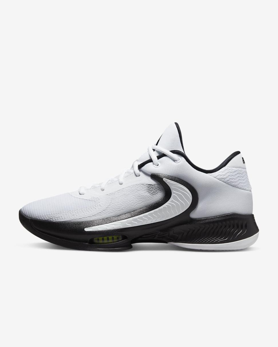 Freak 4 (Team) White/White/Black | Mens/Womens Nike Basketball