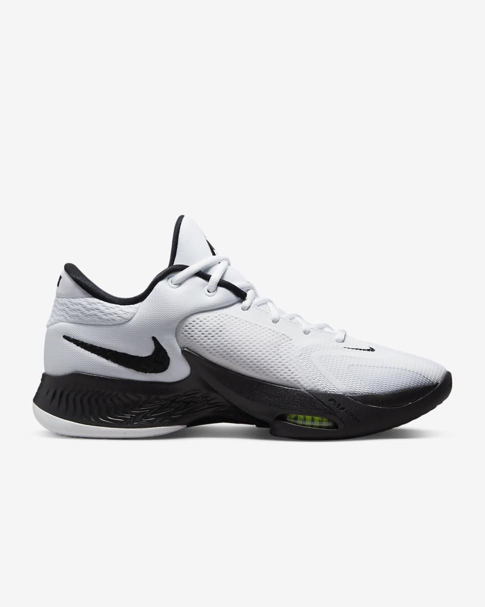 Freak 4 (Team) White/White/Black | Mens/Womens Nike Basketball