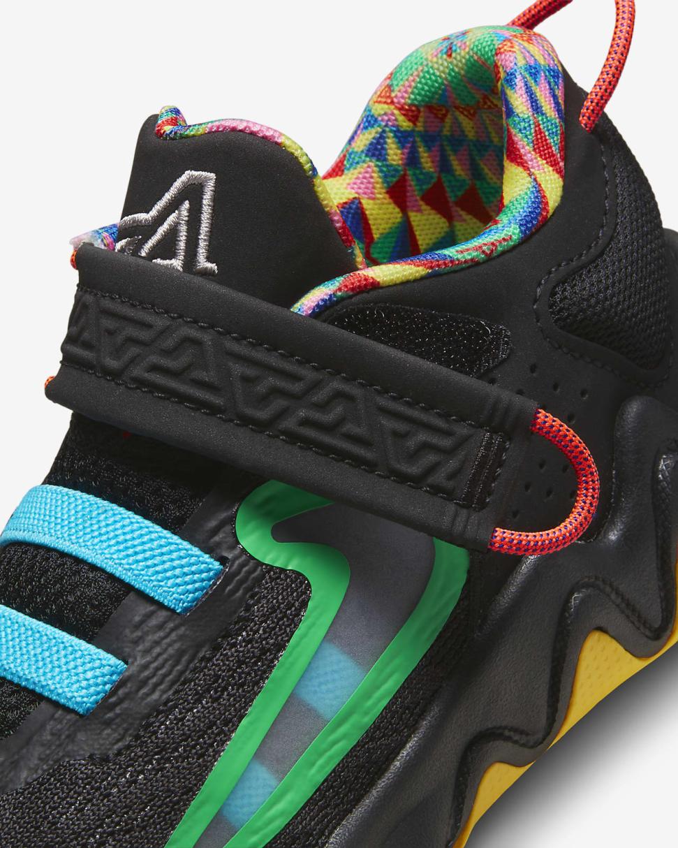 Giannis Immortality 2 Black/Electric Algae/University Gold/Pink Glow | Kids Nike Basketball