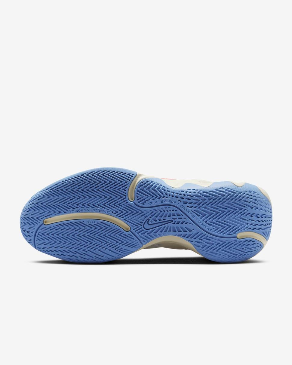 Giannis Immortality 2 Coconut Milk/University Blue/Light Orewood Brown/Hot Punch | Mens/Womens Nike First Day Kicks